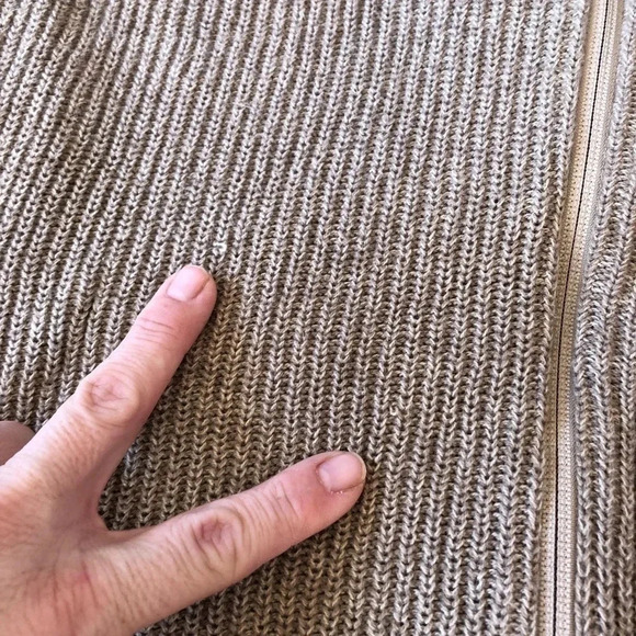 Woolrich Zip Up Beige Sweater - Picture 6 of 12